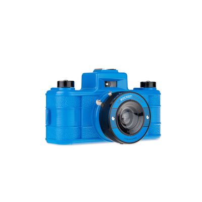 Lomography Sprocket Rocket SUPERPOP! Azure Aparat Foto pe Film Panoramic Albastru