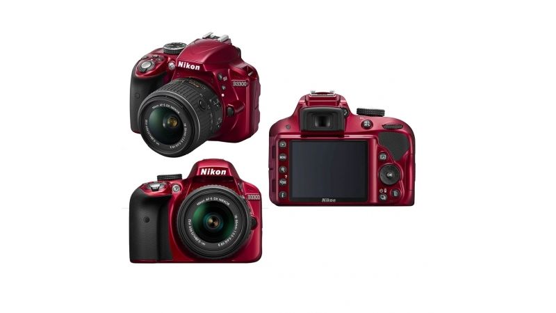 Nikon D3300 kit AF-P 18-55mm VR rosu - F64.ro