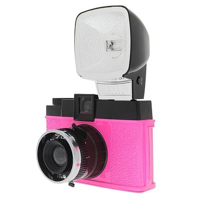 Lomography Diana F+ Mr. Pink Aparat Foto pe Film 120 cu Blit