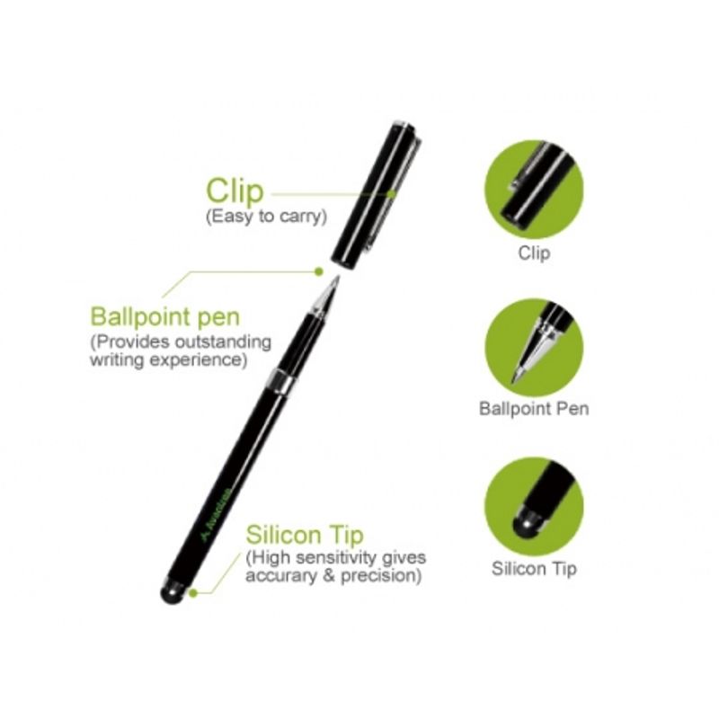 avantree-2-in-1-universal-capacitive-touch-screen-pen---ball-pen-negru-creion-capacitiv-30375-7