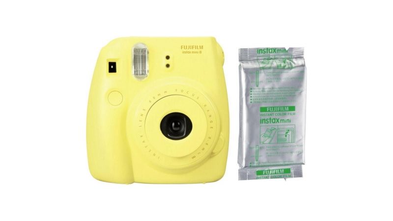 Fujifilm Instax Mini 8, Galben + Set hartie foto, 10 buc. - F64.ro