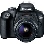 Canon EOS 4000D Aparat Foto DSLR 18MP CMOS FullHD Kit cu Obiectiv EF-S 18- 55 F/3.5-5.6 III Negru