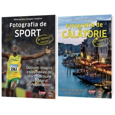 Pachet carti  "Fotografia de calatorie" + "Fotografia de sport"