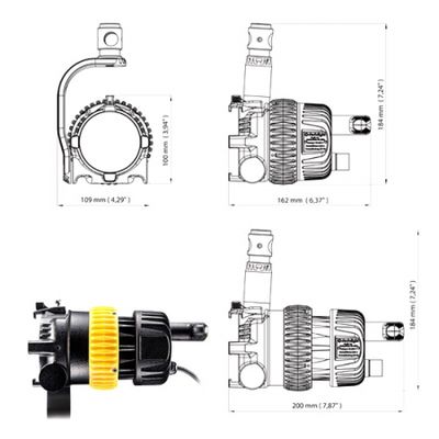 Dedolight DLED4.1-BI lampa bicolora cu led 45W - alimentare 220V
