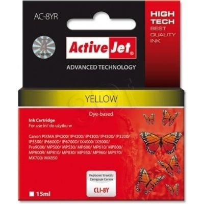ActiveJet replace Canon CLI-8Y (15ml) - Pixma Pro9000
