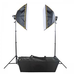 Hakutatz HK-176 Kit 2 Lampi LED 45W Daylight cu Stative si Softboxuri