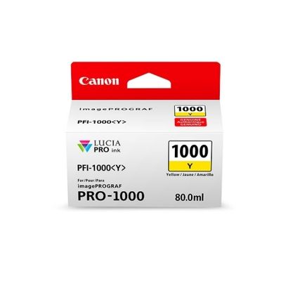Canon PFI1000Y (Yellow) - cerneala pt. PRO-1000 ImagePrograf