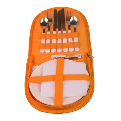 Set Picnic 600D Mid pentru 2 persoane - portocaliu