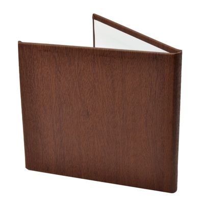 Carcasa 1 CD DVD, Piele eco, Model Coroana - Maro