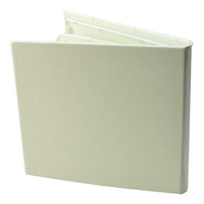 Carcasa CD DVD, Piele eco, Model Colorat - Alb