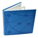 Carcasa CD DVD, Piele eco, Model Colorat - Albastru