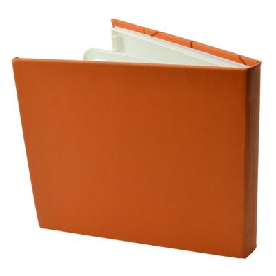 Carcasa CD DVD, Piele eco, Model Colorat - Portocaliu