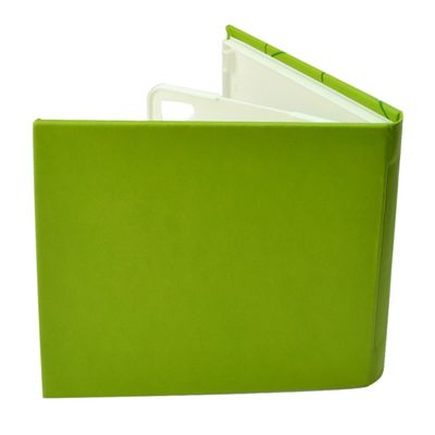 Carcasa CD DVD, Piele eco, Model Colorat - Verde