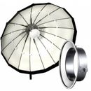 Fancier Octobox 80cm cu 16 spite alb - montura Bowens