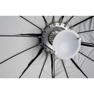 Fancier Octobox 80cm cu 16 spite alb - montura Bowens