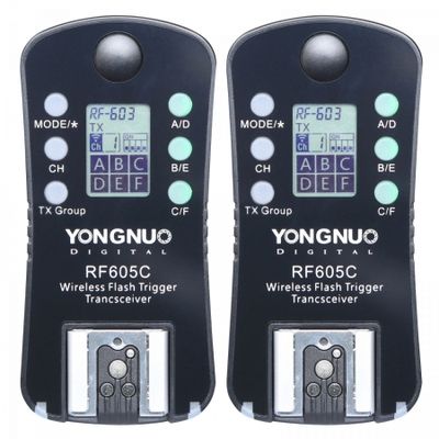 Yongnuo RF 605C - Set Declansatoare Radio pentru Canon, 2.4GHz
