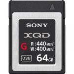 Sony XQD Seria G, 64GB, 440MB/s citire, 400MB/s scriere
