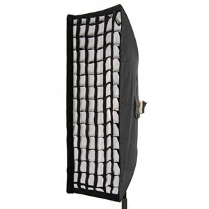 Dynaphos Deep Softbox cu grid 35x140 cm - montura Bowens