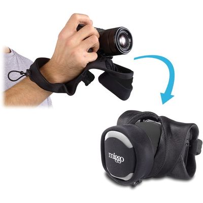 Miggo Grip and Wrap - Sistem prindere - protectie pentru Aparate foto Mirrorless si Compacte - Negru