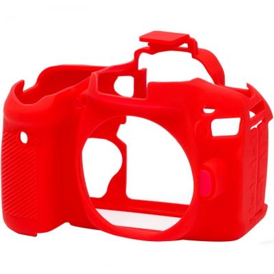 EasyCover Carcasa Protectie pentru Canon 80D Rosu