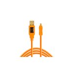 Tether Tools TetherPro - Cablu USB 2.0 la Mini-B, 8 pini, Portocaliu