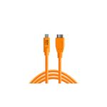 Tether Tools TetherPro - Cablu USB-C - Micro-B, 4.60m, Portocaliu