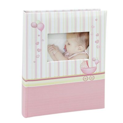 Baby Born - Album foto personalizabil, Spatiu notite, 100 fotografii, 10x15cm, Roz