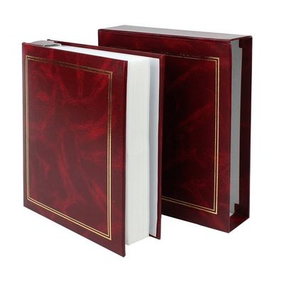 Classic - Album foto, Slip-in, Cutie, Piele ecologica, 200 fotografii 10x15cm, Rosu