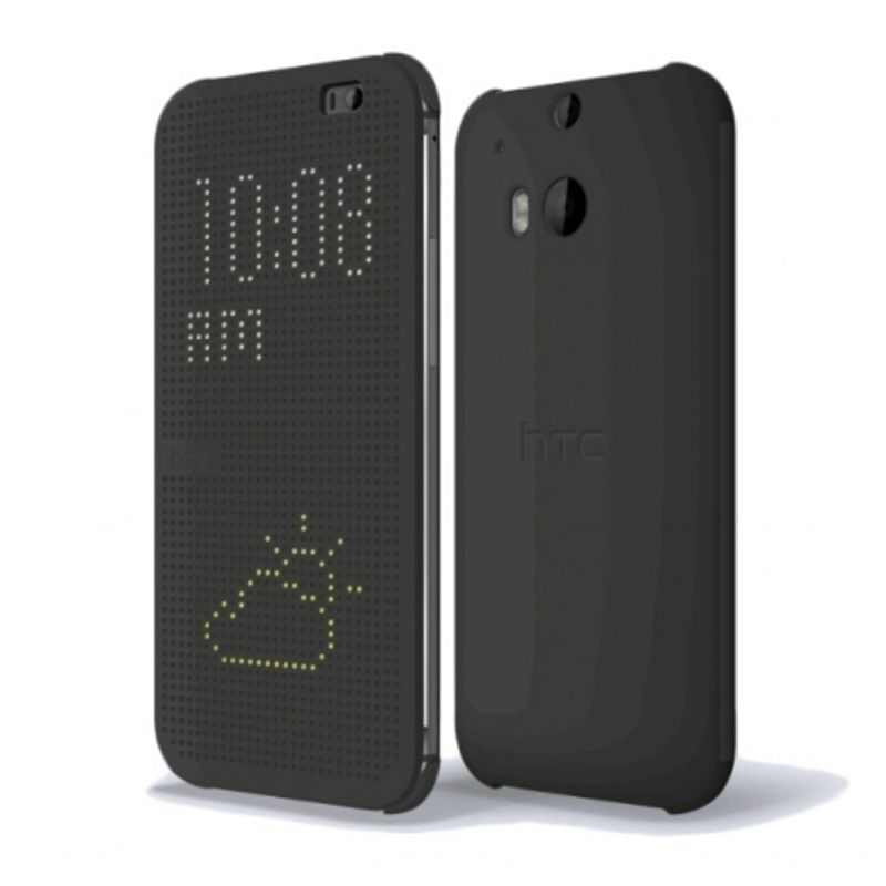 htc-m100-gri-husa-protectie-dot-view-pentru-one-m8-33859
