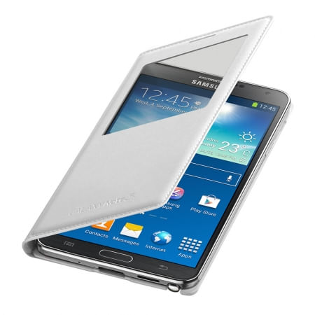 Whichever Lodge Any time Samsung EF-CN900B - Husa piele S-View pentru Galaxy Note 3 (n9005) - Alb -  F64.ro