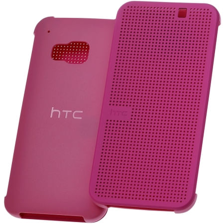 field Achievement rhyme HTC HC M231 - husa Dot View pentru HTC ONE M9 - roz