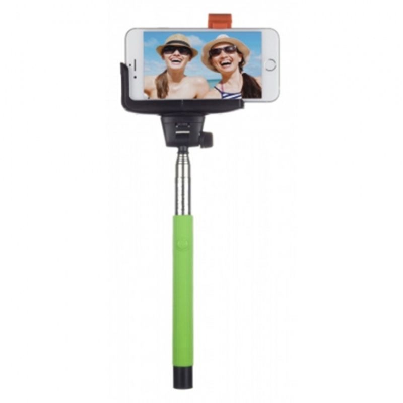 kitvision-btssphgn-selfie-stick-extensibil-cu-control-actionare-shutter-pe-bluetooth-si-suport-de-telefon--verde-41324-891