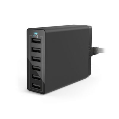 Anker Incarcator retea 6 porturi 60W Negru