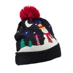 kitsound-caciula-cu-led-uri-colorate---snowman----negru-46633-824