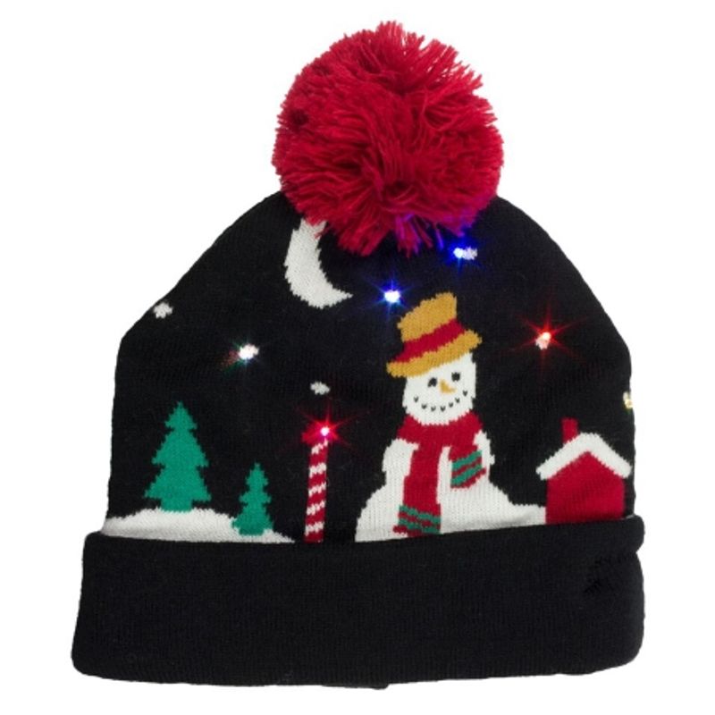 kitsound-caciula-cu-led-uri-colorate---snowman----negru-46633-3-907