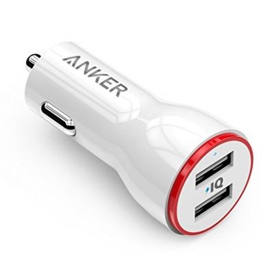 Anker PowerDrive 2 - Incarcator auto, 24W, 2xUSB, Alb