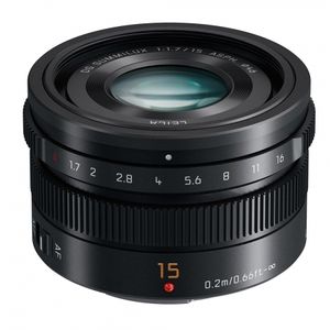 Panasonic 15mm F1.7 Leica DG Obiectiv MFT, Negru