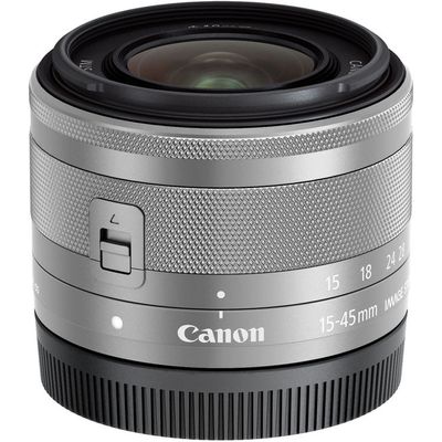 Canon EF-M 15-45mm f/3.5-6.3 IS STM, argintiu