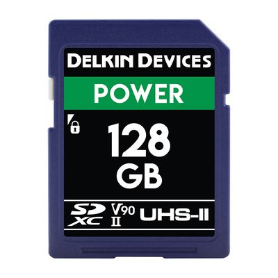 Delkin Power Card de Memorie SDXC 128GB UHS-II 2000X V90