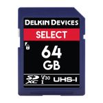 Delkin-Select-64GB-Card-de-Memorie-SDXC-UHS-I-660X-V30