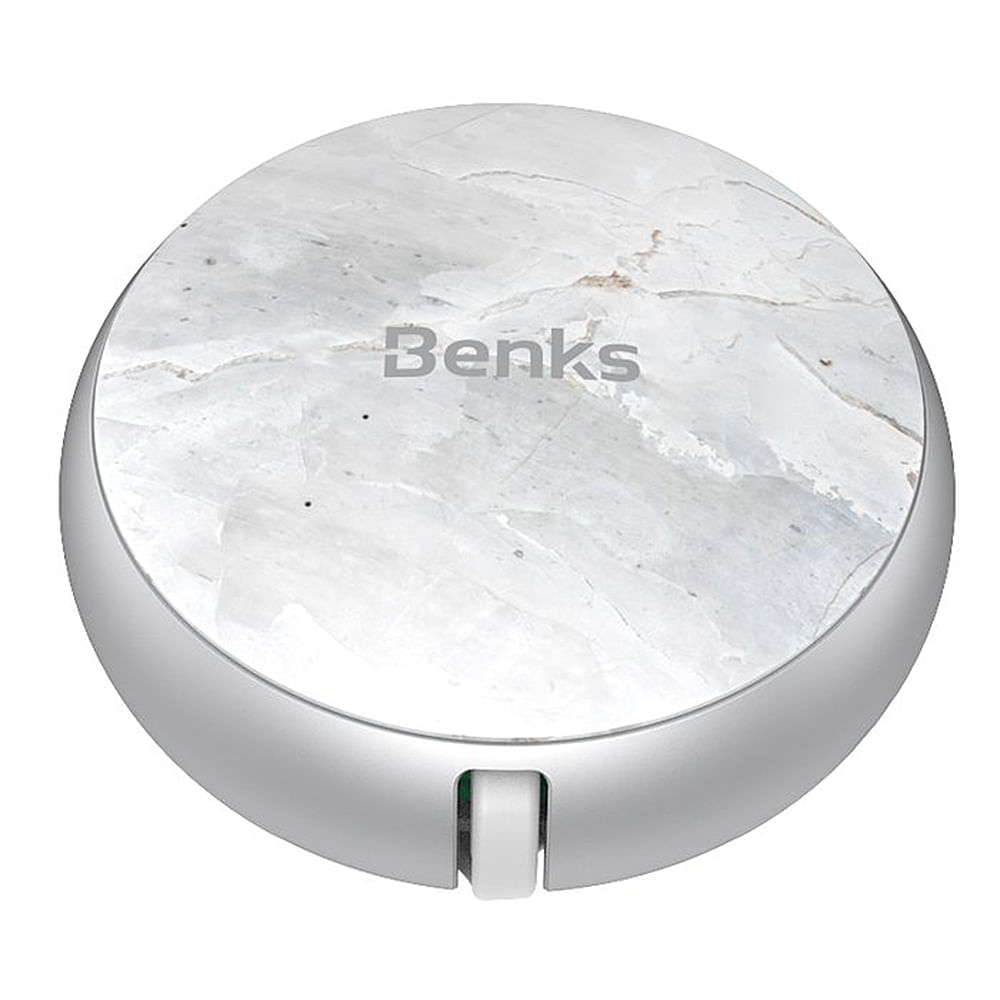 Benks D28 Cablu Lightning Retractabil 0.9 m Argintiu