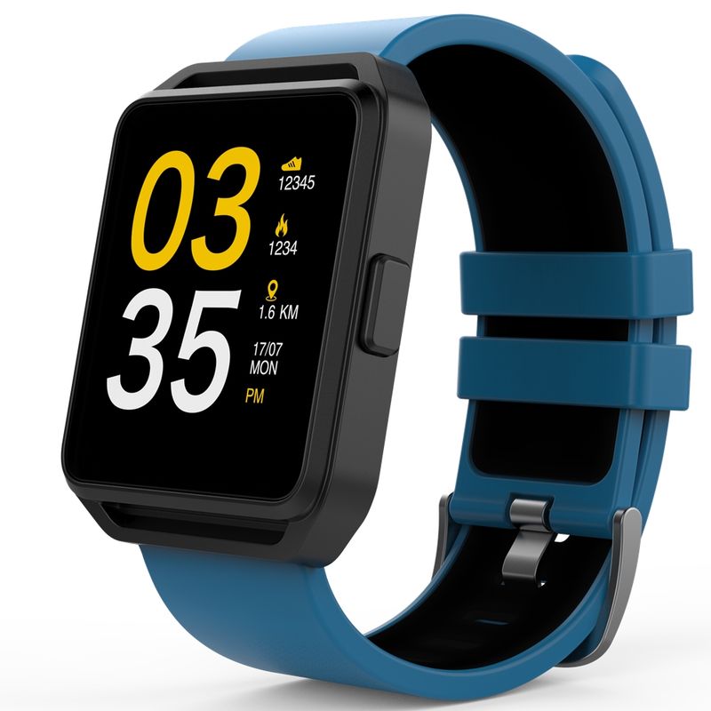 Smartwatch-MaxCom-FitGo-FW15-Square-bratara-silicon-Blue-1