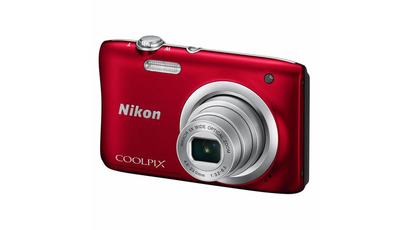 Nikon Coolpix A100 Aparat Foto Compact 20.1MP Rosu - F64.ro