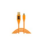 TetherPro Cablu USB 2.0 A MiniB 5 Pin 4,6m Portocaliu