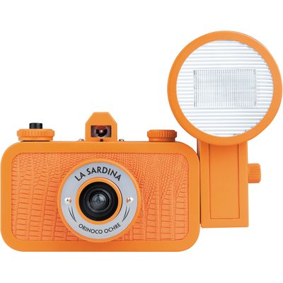 Lomography La Sardina Orinocco Ochre Aparat Foto pe Film 35 mm cu Blit