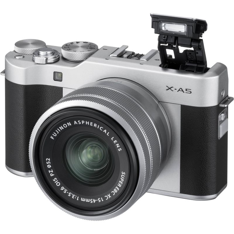 Fujifilm-X-A5-Aparat-Foto-Mirrorless-24MP-APSC-Kit-cu-Obiectiv-XC-15-45-F3.5-5.6-OIS-Argintiu---02