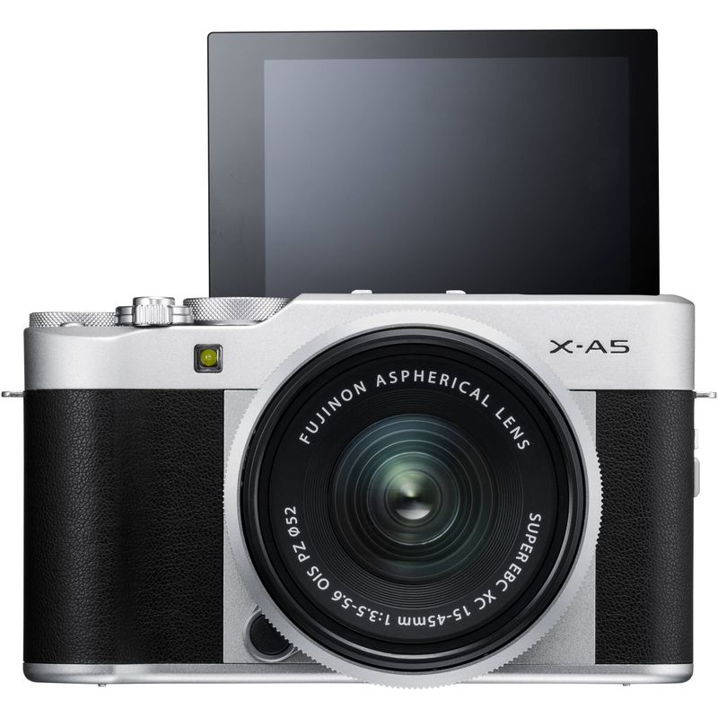 Fujifilm-X-A5-Aparat-Foto-Mirrorless-24MP-APSC-Kit-cu-Obiectiv-XC-15-45-F3.5-5.6-OIS-Argintiu---04