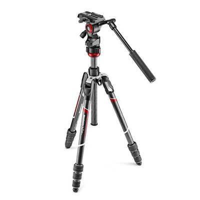 Manfrotto Befree Advanced Live Carbon - Trepied cu Twist si Cap Video