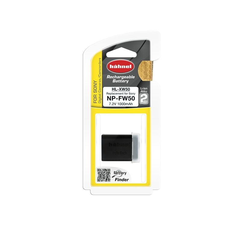 Hahnel-HL-XW50---acumulator-replace-tip-NP-FW50-pt-Sony-NEX