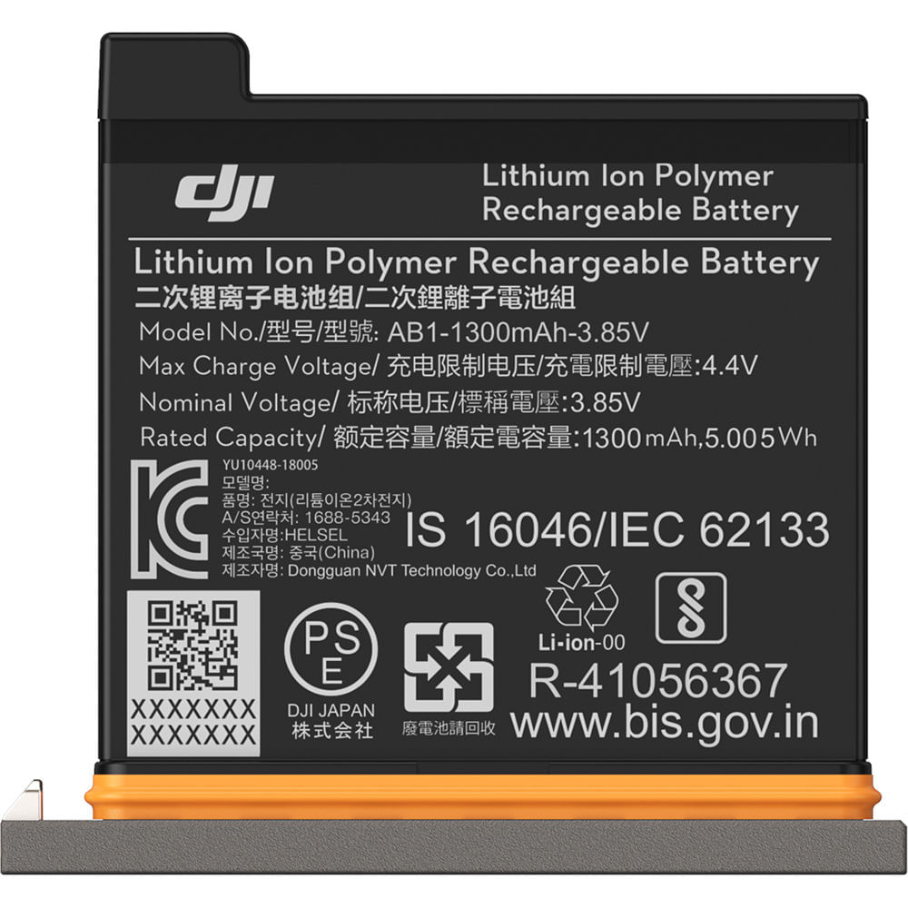 Dji Combo 4 DJI Osmo Action Acumulator LiPo 1300 mAh